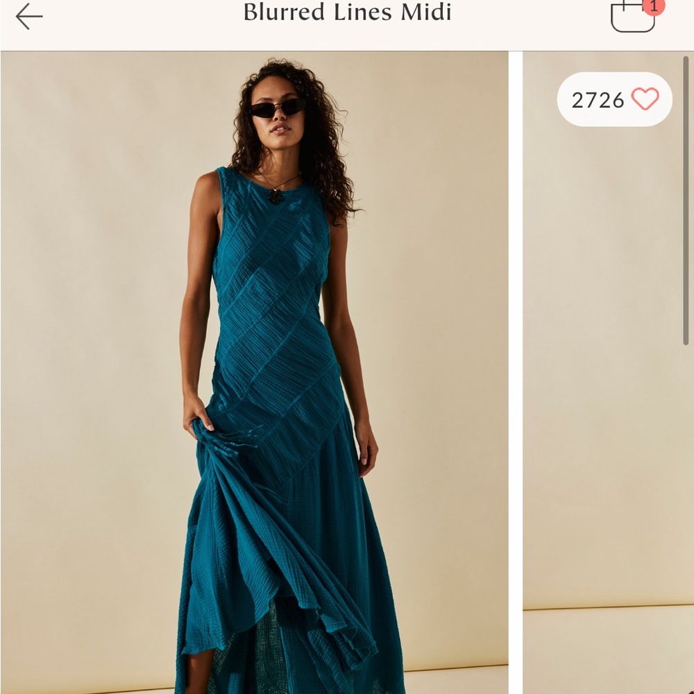 ISO. Free People Blurred Lines Midi Dress